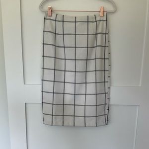 Line & Dot Window Pane Skirt